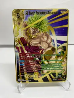 SS Broly,Tenacious Onslaught Metal Dragon Ball Gift Display Card-Collectible - Image 1