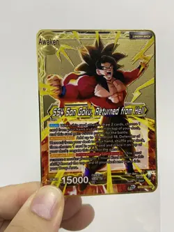 SS4 Sin Goku,Reterned from Hell Metal Dragon Ball Gift Display Card-Collectible - Image 2