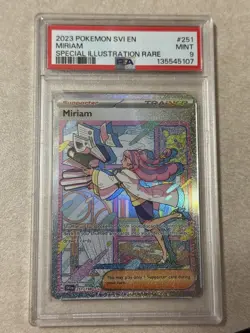 Pokemon Card Miriam 251/198 Scarlet & Violet Base Set Full Art Rare PSA 9 MINT - Image 1