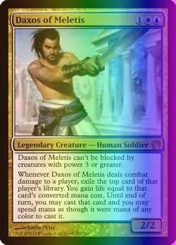 MTG Magic the Gathering Daxos of Meletis (191/260) Theros LP FOIL - Image 1