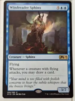 Windreader Sphinx - Magic 2019 Core Set M19 - Magic the Gathering MTG Nice! - Image 1