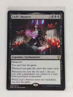 Lich's Mastery - Dominaria (DOM) MTG Magic the Gathering - NM+ - Image 1