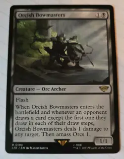 Orcish Bowmasters, The Lord of the Rings: Tales of Middle-Earth Regular MTG NM - Image 1