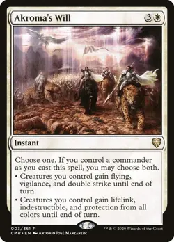 Akroma's Will - Commander Legends (CMR) MTG Magic the Gathering Near Mint NM - Image 1