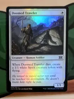 X 1 Doomed Traveler FOIL NM Double Masters 009 MTG Magic The Gathering - Image 1