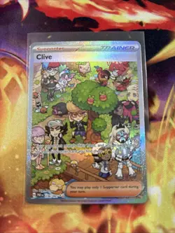Pokemon TCG Paldean Fates Clive Sir Special Illustration Card 236/091 NM - Image 1