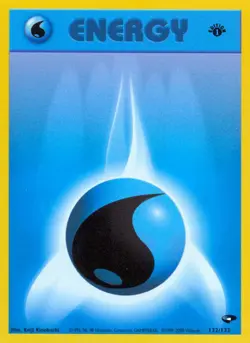 Pokemon Water Energy (132/132) Gym Challenge 1ED LP - Image 1