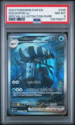 2023 Pokemon Paradox Rift Golisopod EX Special Illustration Rare PSA 8 #246 SIR - Image 1