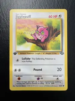Jigglypuff 54/64 Jungle 1st Edition WOTC Pokemon LP *A - Image 1