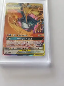2019 Pokemon Sun & Moon Moltres Zapdos Articuno GX Hidden Fates 44/68 PSA 10 - Image 4