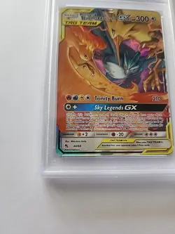 2019 Pokemon Sun & Moon Moltres Zapdos Articuno GX Hidden Fates 44/68 PSA 10 - Image 5