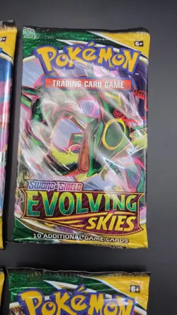 Pokemon Evolving Skies Booster Pack Art Set 4x Sealed Packs Sword & Shield - Image 4
