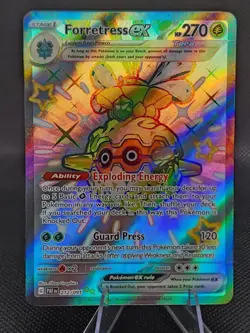 Pokemon TCG Forretress EX 212/091 Illustration Rare Holo Paldean Fates - Image 1