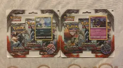 Pokemon TCG (SET of 2) Burning Shadows Triple Booster Blister Packs 820650802324 - Image 1