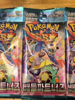 Pokemon TCG: Scarlet & Violet - Battle Partners 3 Booster Packs Lot (Korean) - Image 3