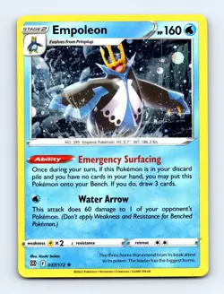 Empoleon - (Cosmos Holo) - Brilliant Stars 037/172 - Holo Rare - NM - Pokemon - Image 1