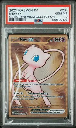 PSA 10 Mew EX #205 Pokemon Premium Collection English 2023 - Image 1