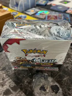 Pokemon 2017 Sun & Moon Crimson Invasion Booster Box - Factory Sealed 820650812491 - Image 1