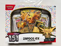 Pokemon TCG Scarlet & Violet 151 Factory Sealed Zapdos Ex Collection Box! - Image 1