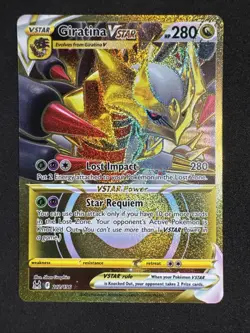 Giratina VSTAR Secret Gold 212/196 Swsh11: Lost Origin Holo Pokemon - Image 1