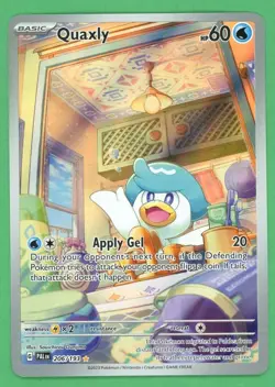Quaxly Pokemon Paldea Evolved Illustration Rare 206/193 - Image 1