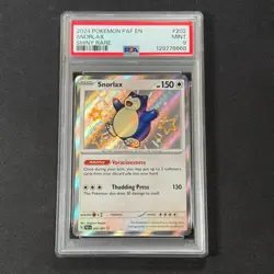 Snorlax 202/091 Shiny Rare SV: Paldean Fates PSA Pokemon TCG 9 MINT - Image 1