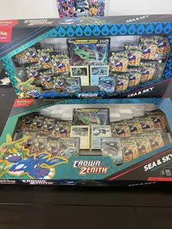 2x Pokemon Crown Zenith Sea and Sky Premium Collection Box Sealed BRAND NEW - Image 4