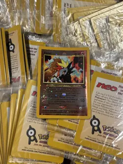 Pokemon Entei 34 Black Star Movie Promo Reverse Holo Neo SEALED New - Image 1