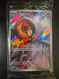 SEALED Charcadet 022 Me02: Pokemon Center Phantasmal Flames Holo - Image 1