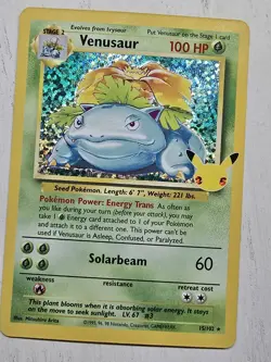Pokemon TCG Venusaur 15/102 Celebrations: Classic Collection Holo - Image 1