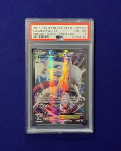 PSA 8 Mewtwo EX #XY125 XY Super Premium Collection Promo 2016 Pokemon - Image 1