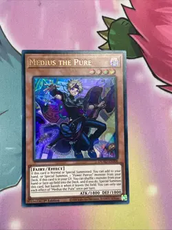 YUGIOH MEDIUS THE PURE ULTRA RARE 1ST NM DUAD-EN008 - Image 1