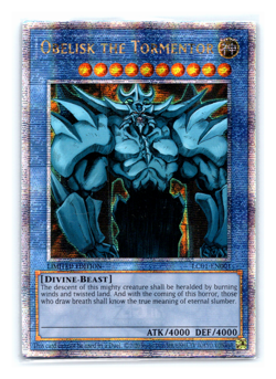 Obelisk the Tormentor - LC01-EN001 - Quarter Century Secret Rare Limited Yugioh - Image 1