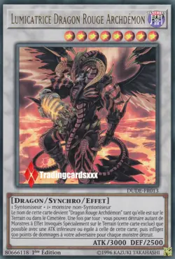 ?Yu-Gi-Oh!? Lumicatrice Dragon Rouge Archdemon : DUDE-FR013 -VF/Ultra Rare- - Image 1