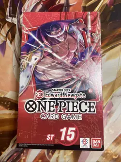Red Starter Deck Edward Neegate One Piece Card Game ST 15 - Image 1