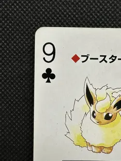 Pokemon Flareon 9 of Clubs Red Charizard Deck Playing Card Poker Nintendo - Image 2