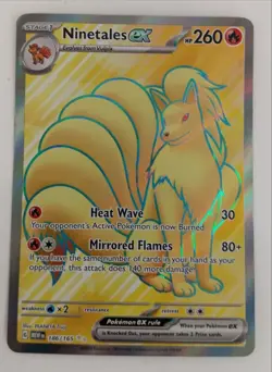 Pokemon Ninetales Full Art Trading Card SV151 186/165 Holo Ultra Rare TCG #Live - Image 1