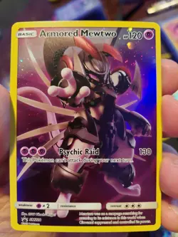 Armored Mewtwo SM228 Full Art Holo Collector's Chest Promo 2019 Pokemon Card - Image 1