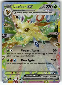 Leafeon ex - 006/131 SV: Prismatic Evolutions NM Pokemon Card TCG - Image 1