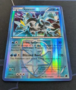 Kyurem 31/116 Reverse Holo Rare Pokemon Card Pokemon TCG BW Plasma Freeze NM - Image 3
