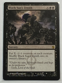 MTG Card - 1x Black Sun's Zenith - Mirrodin Besieged - NM - Magic The Gathering - Image 1