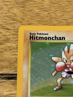 Hitmonchan 7/102 Holo Base Set Pokemon Card WOTC LP EXCELLENT - Image 3