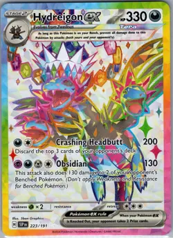 Hydreigon ex 223/191 SV08: Surging Sparks - Pokemon Card - NM - Image 1