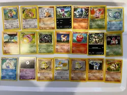 Vintage Pokemon Lot ~ 35 Cards ~ WOTC + Base Set Era ~ Rare Starter Bundle - Image 2