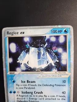Pokemon EX Emerald Regice Holo Card #98/106 2005 - Image 4