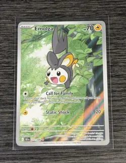 Emolga 112/086 SV Black Bolt Illustration Rare Near Mint English Pokemon Card - Image 1