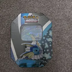 NEW SEALED Pokemon Trading Card Game: Evolutions Tin - Vaporeon V - Image 1