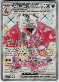 Pokemon Charizard ex - 074 SV: Scarlet & Violet Promo Cards Promo NM - Image 1