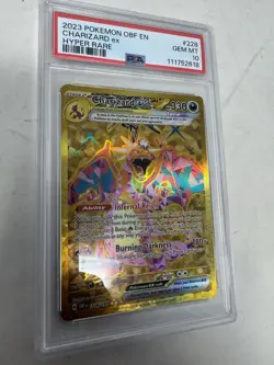 Pokemon TCG Charizard EX Obsidian Flames Holo Hyper Rare Card 228/197 PSA 10 - Image 2
