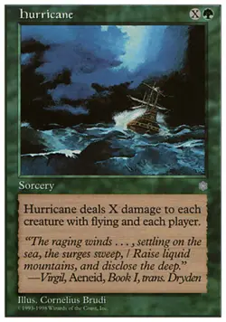 Hurricane ~ Lightly Played Anthologies MTG Magic UltimateMTG Green Card - Image 1